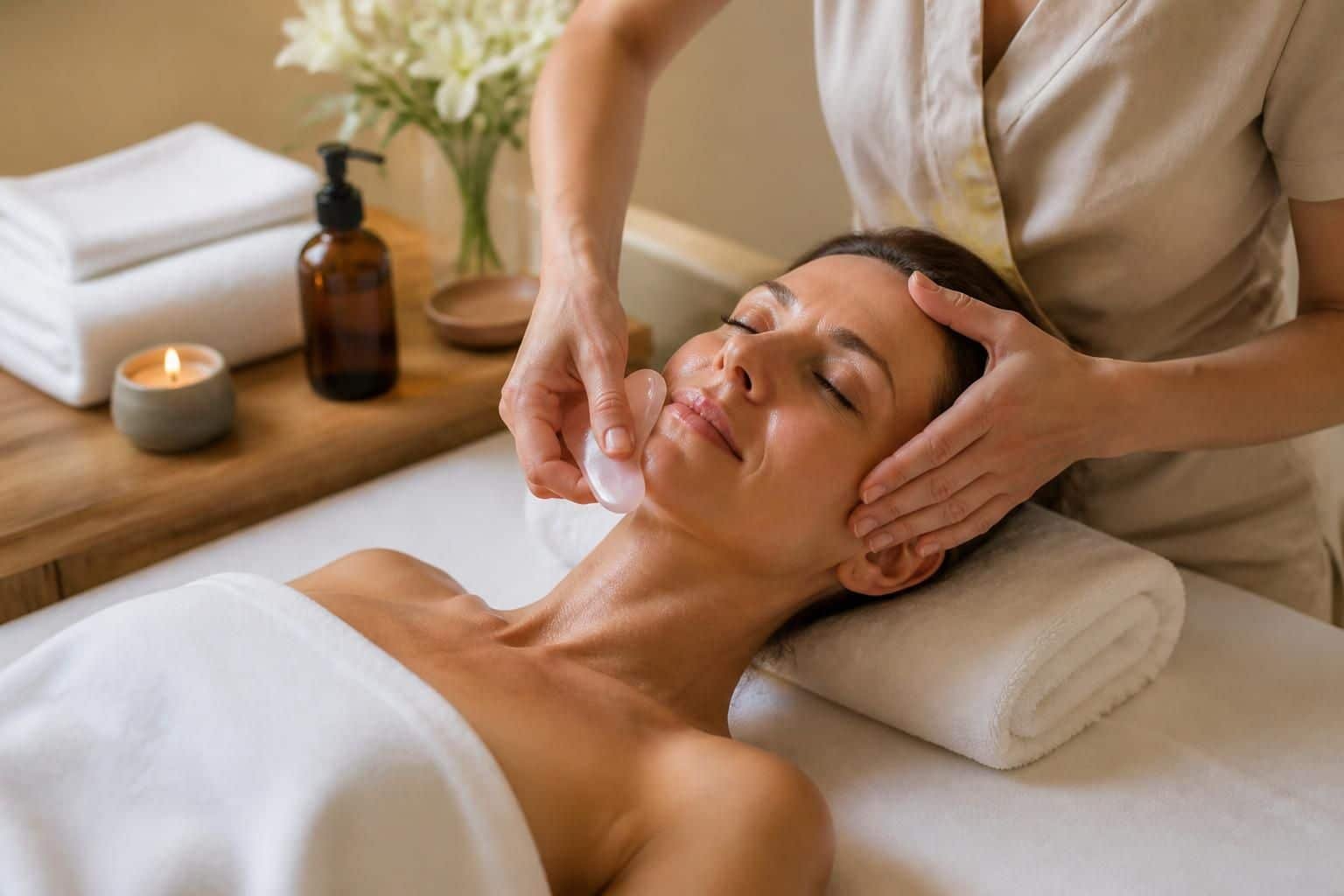 découvrez les techniques du gua sha et du massage du visage, leurs bienfaits réels et comment bien les pratiquer pour une peau éclatante et détendue.